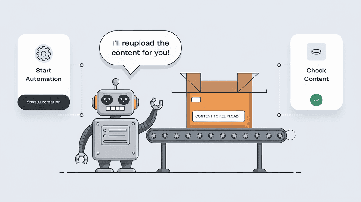 How to make an automation to automatically reupload your content